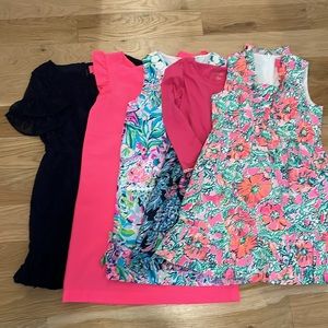 Lot of 5 girls dresses Lily Pulitzer & Vineyard Vines 10